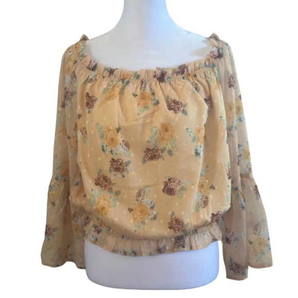 Krush Kandy Off-Shoulder Floral Top - Picture 1 of 6
